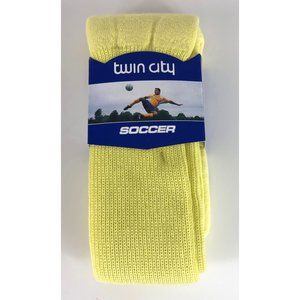 TCK Twin City Yellow Soccer Football Baseball Socks Size Med Women 8-10 Men 4-8